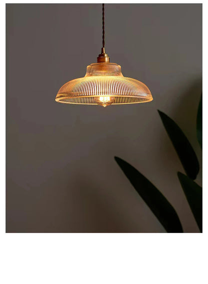 Nordic Glass Copper Pendant Light