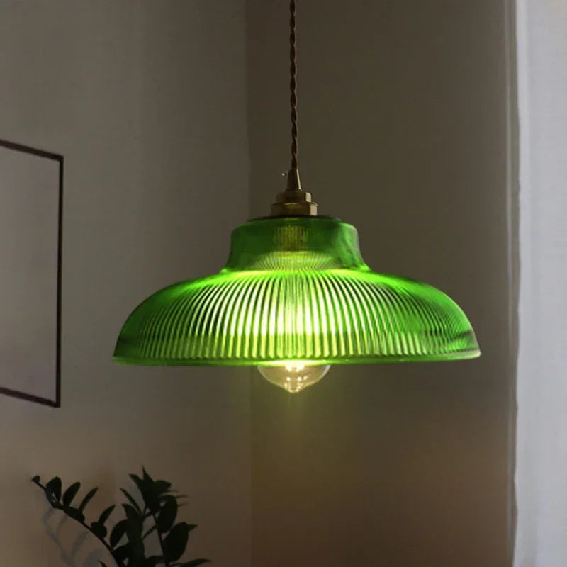 Nordic Glass Copper Pendant Light