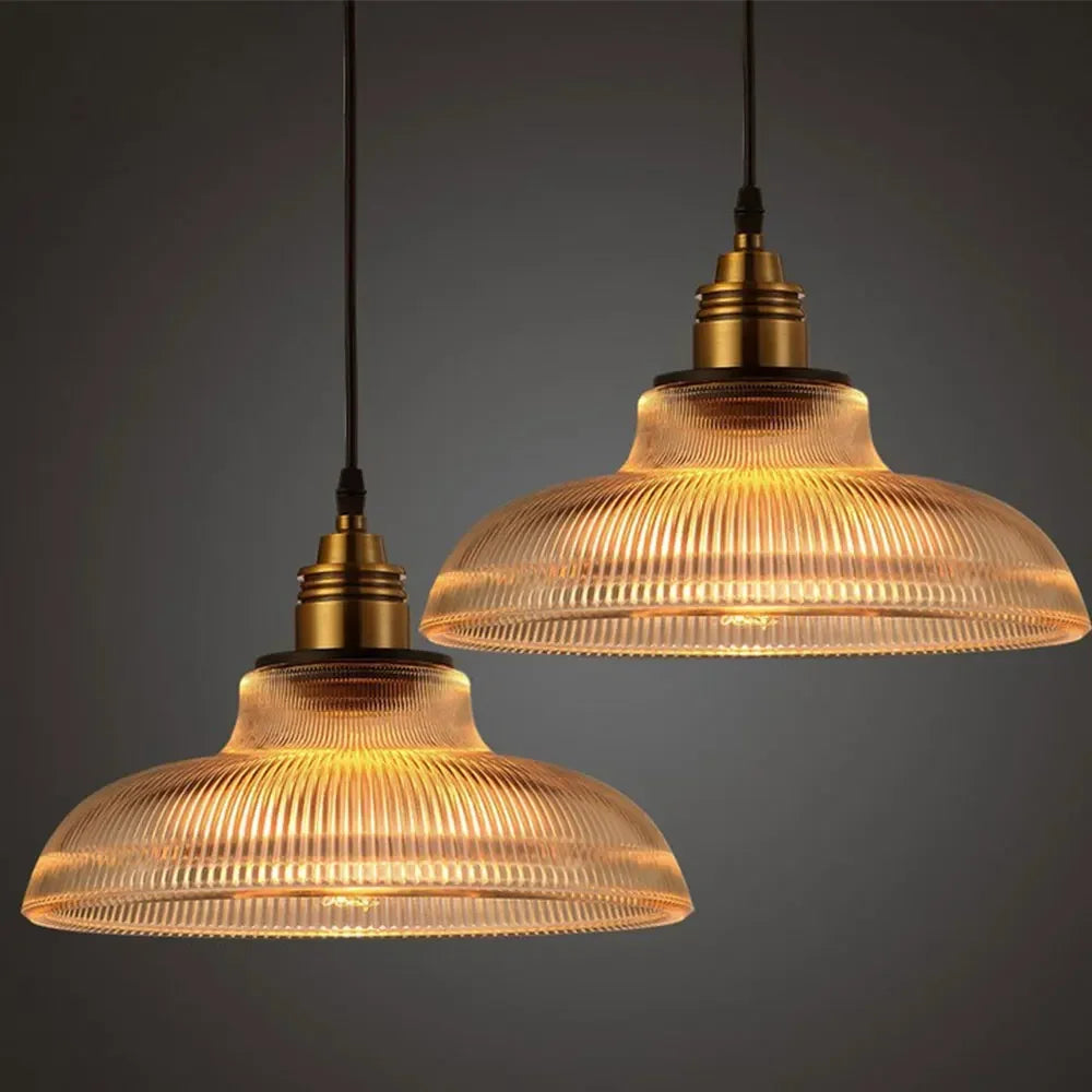 Nordic Glass Copper Pendant Light