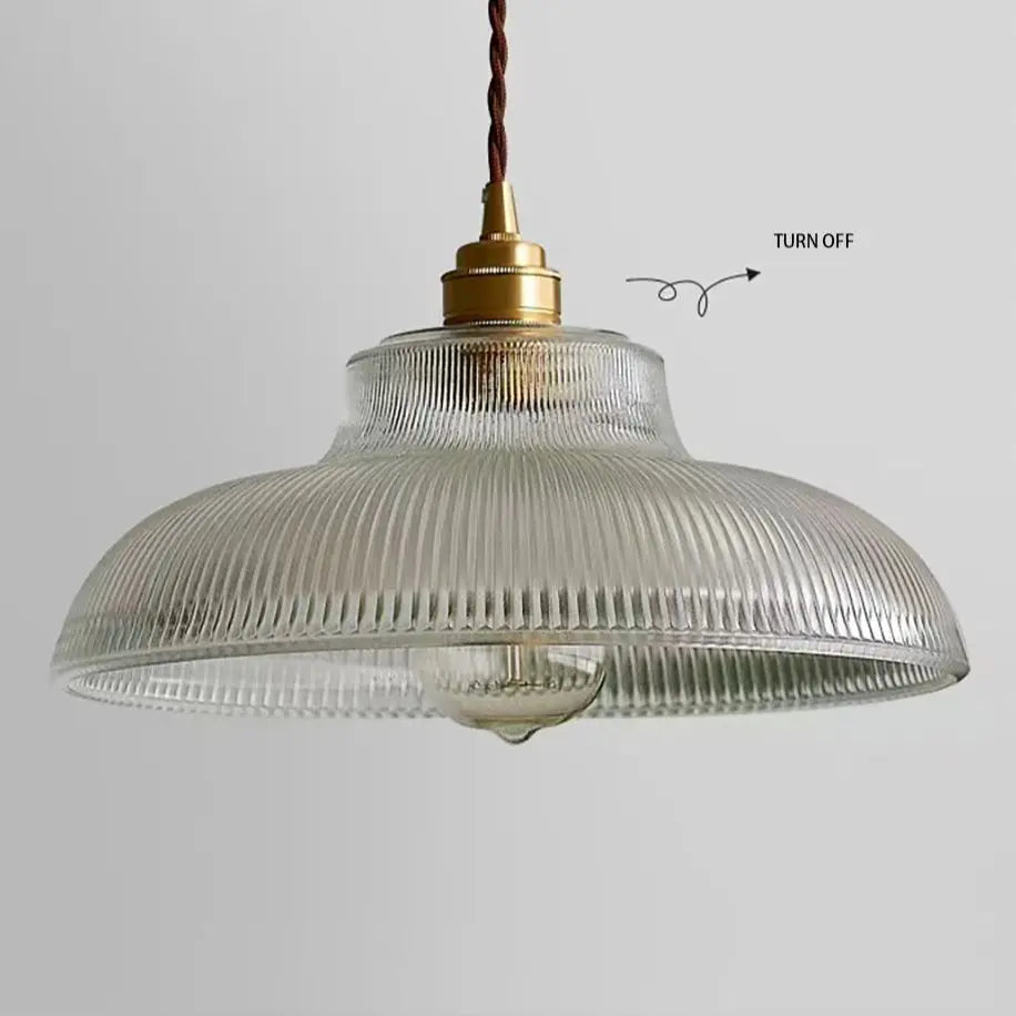 Nordic Glass Copper Pendant Light