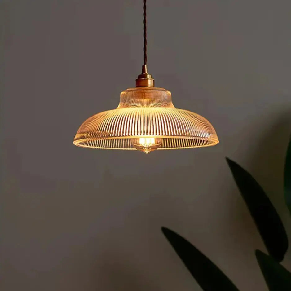 Nordic Glass Copper Pendant Light