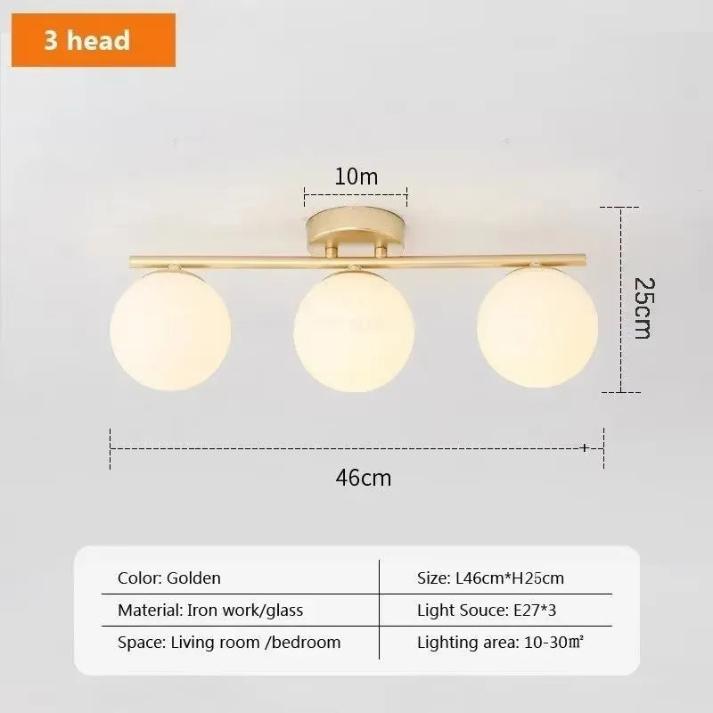 Nordic Glass LED Ceiling Light