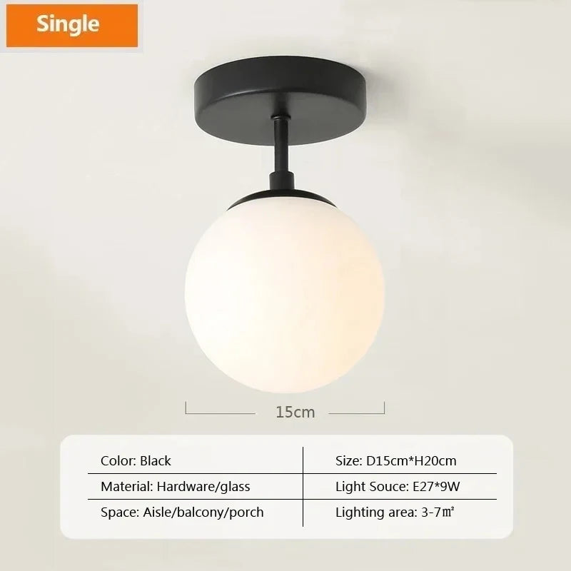 Nordic Glass LED Ceiling Light