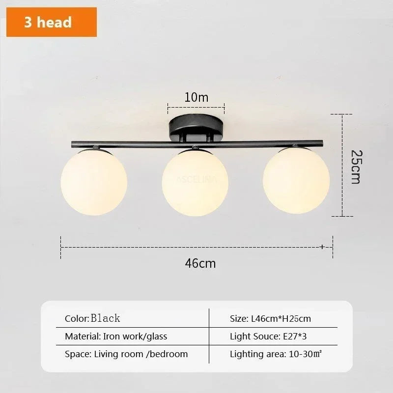 Nordic Glass LED Ceiling Light