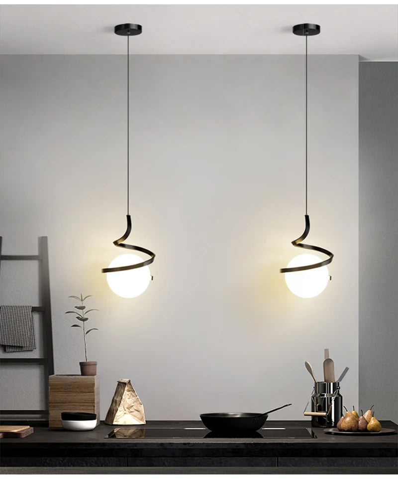 Nordic Glass LED Pendant Light