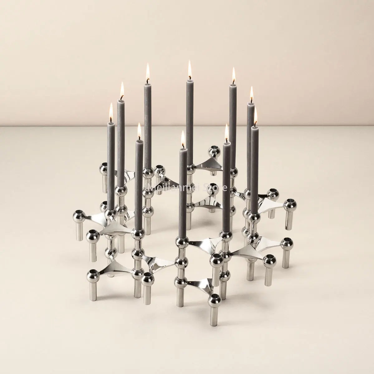 Nordic Gold Metal Candle Holder