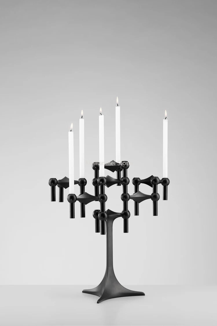 Nordic Gold Metal Candle Holder