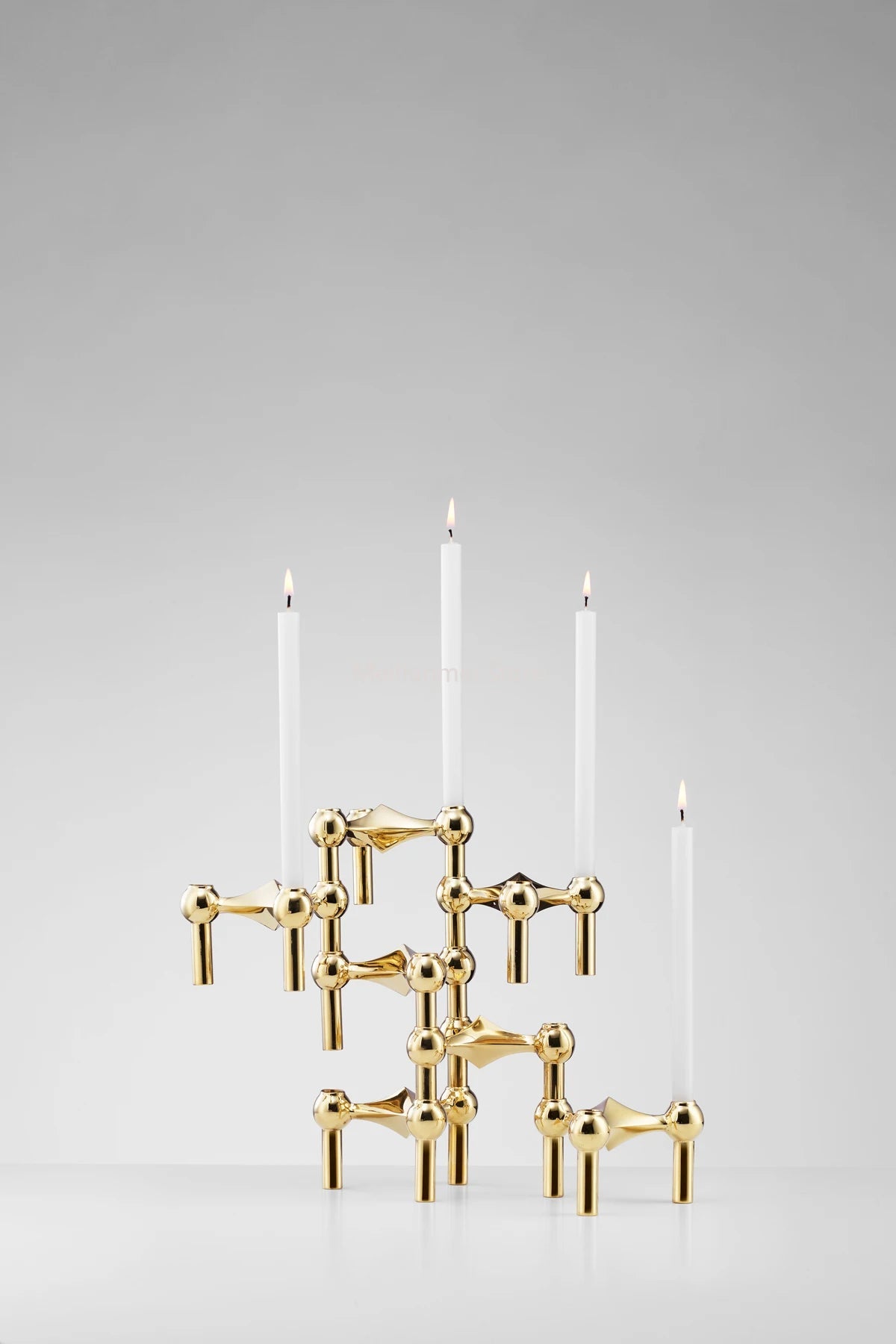 Nordic Gold Metal Candle Holder