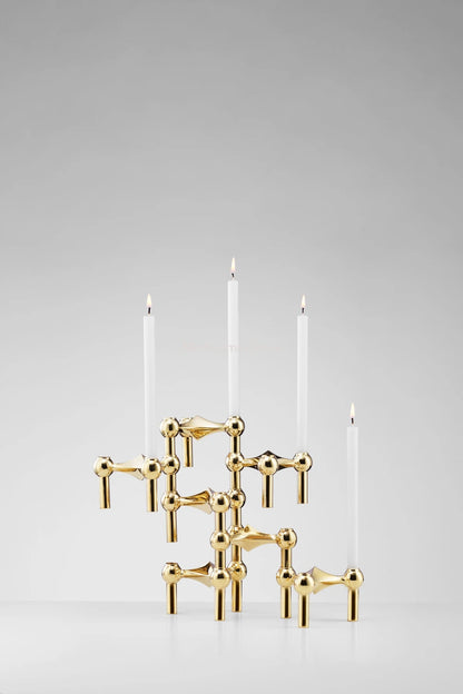 Nordic Gold Metal Candle Holder