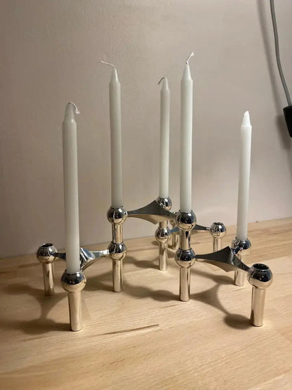 Nordic Gold Metal Candle Holder