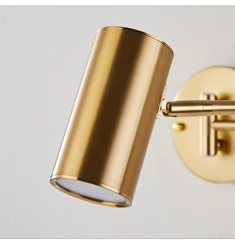 Nordic Gold/Black Foldable Wall Lamp