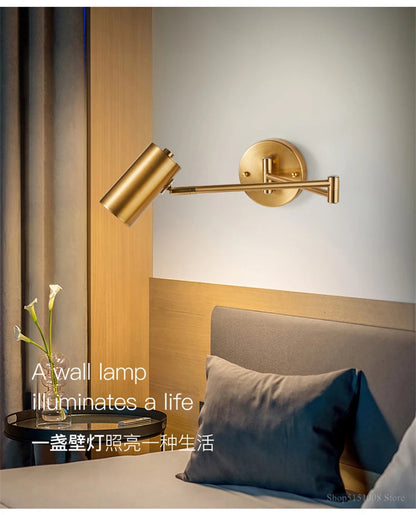 Nordic Gold/Black Foldable Wall Lamp