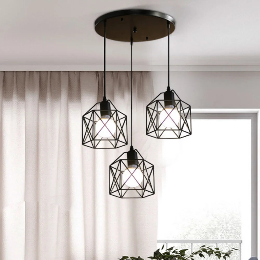 Nordic Iron Chandelier for Modern Spaces