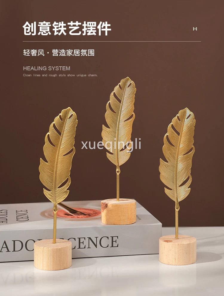 Nordic Iron Ginkgo Leaf Decor