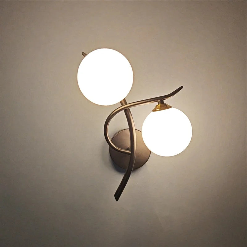 Nordic Iron Wall Lamps with Glass