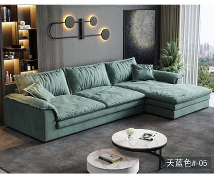 Nordic L-shaped Fabric Corner Sofa