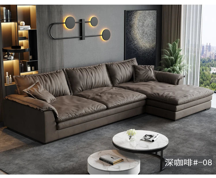 Nordic L-shaped Fabric Corner Sofa