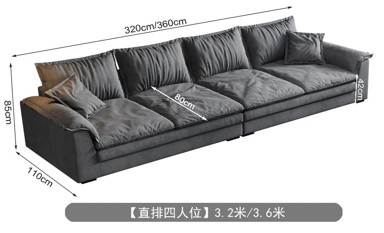 Nordic L-shaped Fabric Corner Sofa