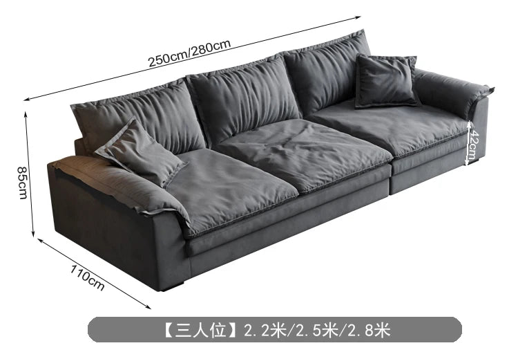 Nordic L-shaped Fabric Corner Sofa