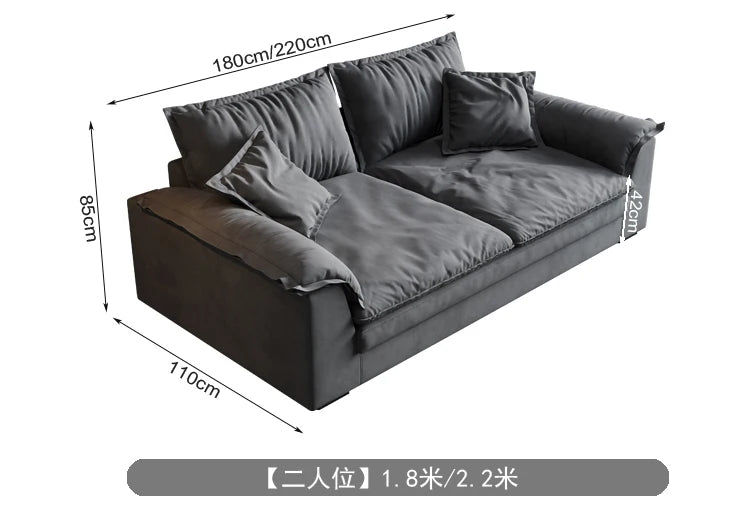 Nordic L-shaped Fabric Corner Sofa