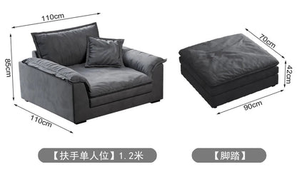 Nordic L-shaped Fabric Corner Sofa