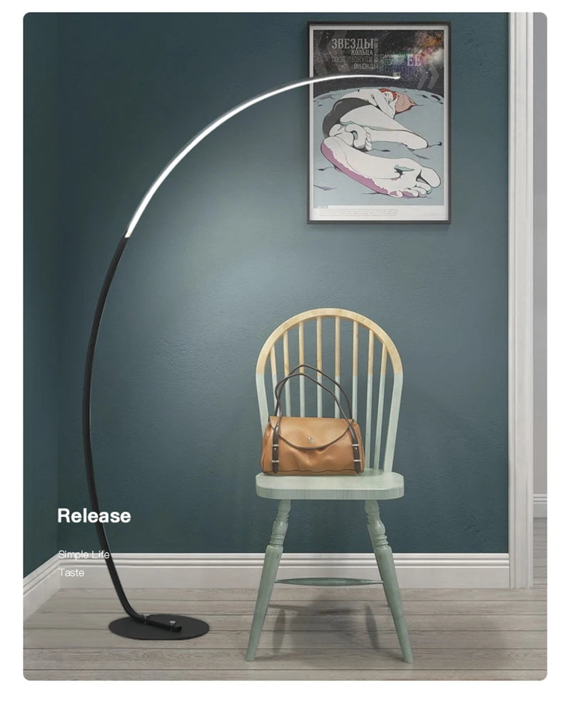 Nordic LED Arc Floor Lamp