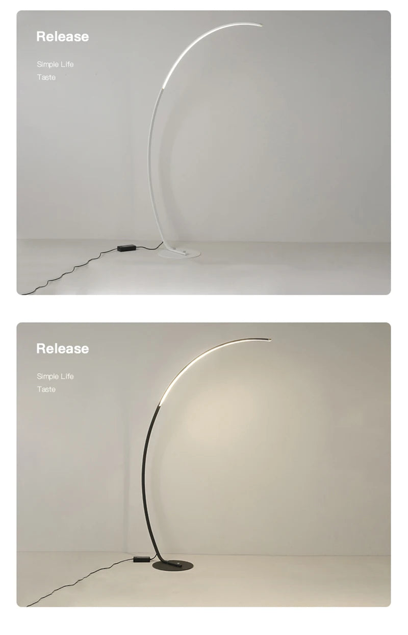 Nordic LED Arc Floor Lamp