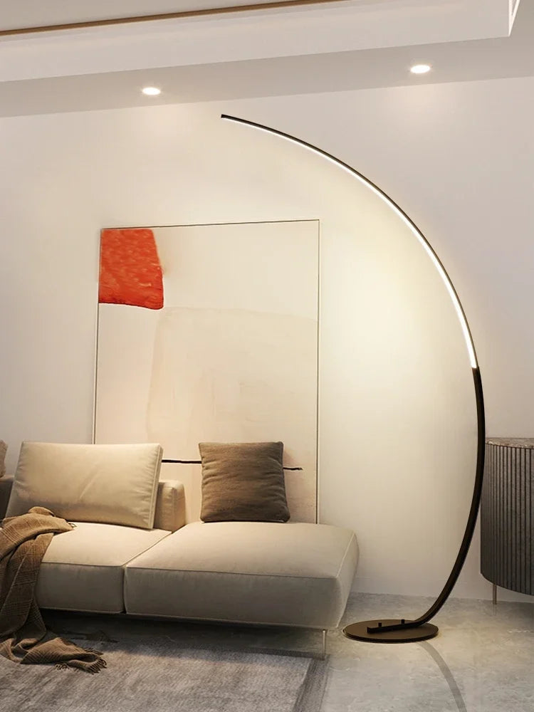 Nordic LED Arc Floor Lamp