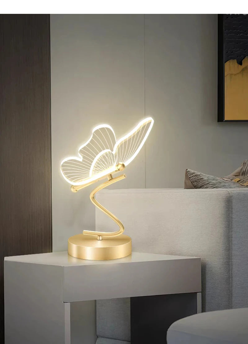 Nordic LED Butterfly Table Lamp