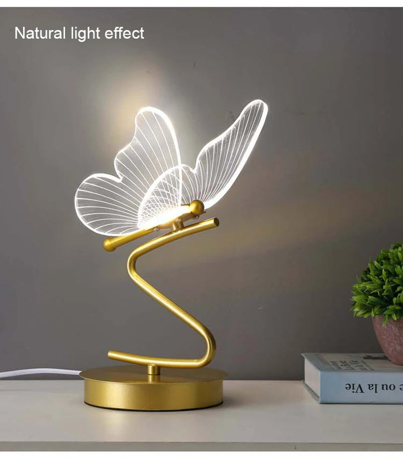 Nordic LED Butterfly Table Lamp