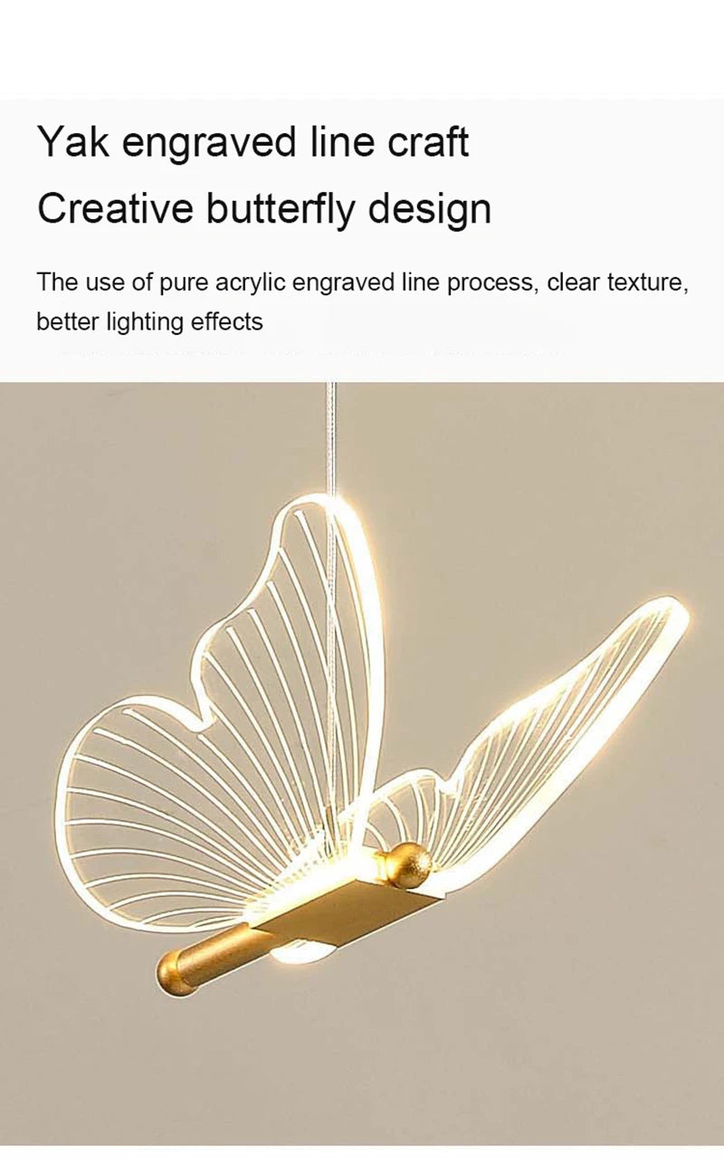 Nordic LED Butterfly Table Lamp