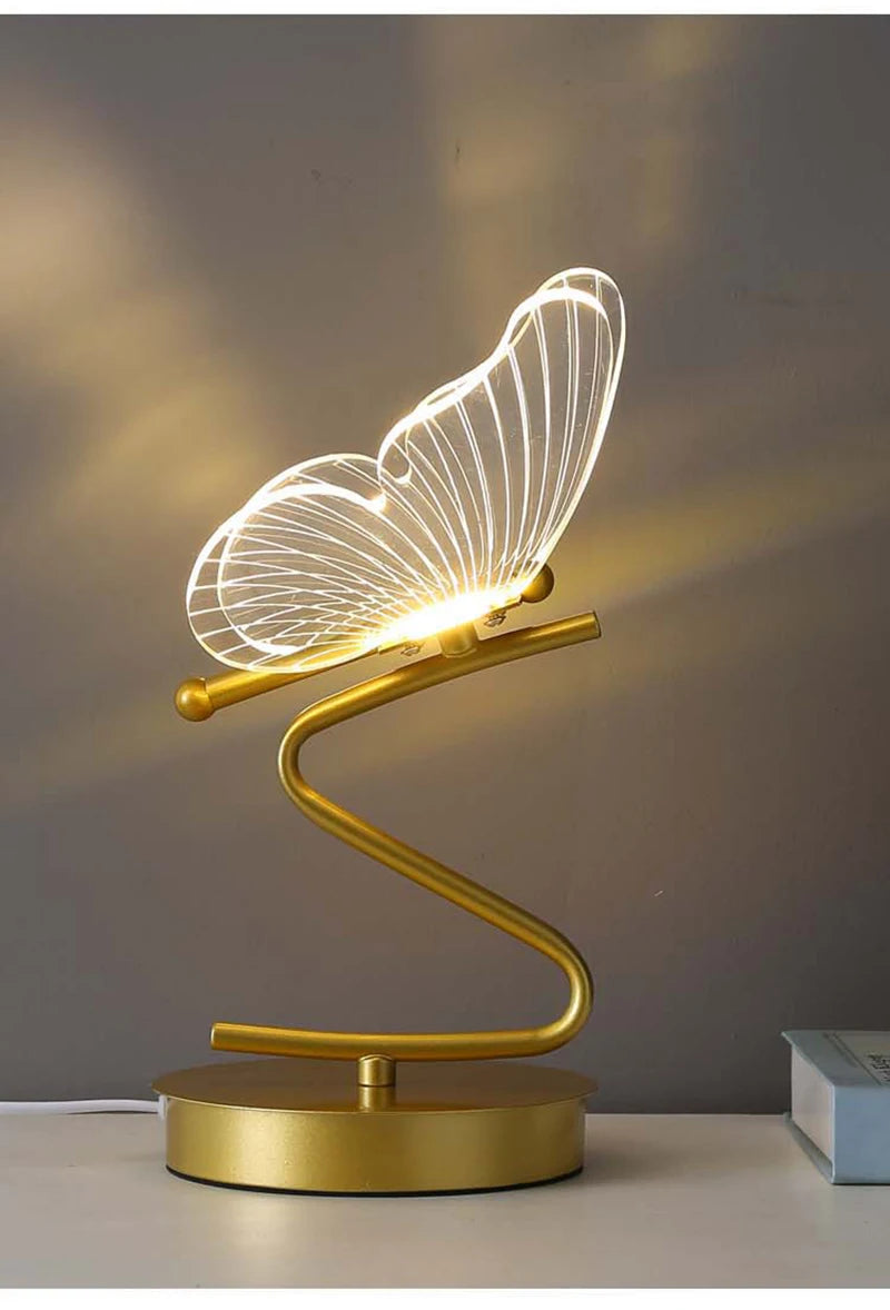 Nordic LED Butterfly Table Lamp