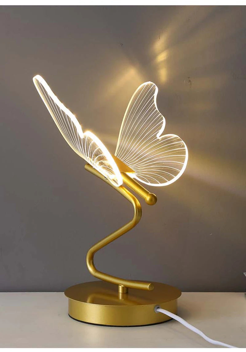 Nordic LED Butterfly Table Lamp