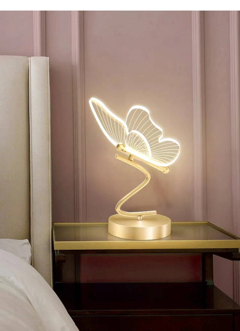 Nordic LED Butterfly Table Lamp