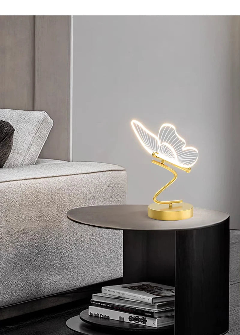 Nordic LED Butterfly Table Lamp