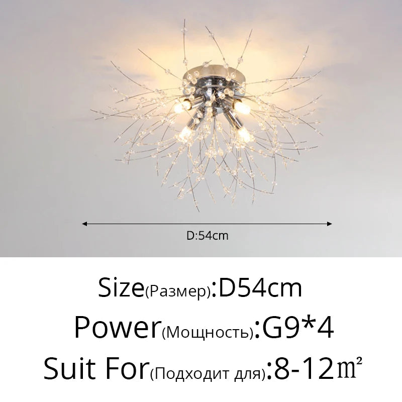 Nordic LED Crystal Chandelier - Gold/Silver