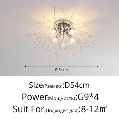 Nordic LED Crystal Chandelier - Gold/Silver