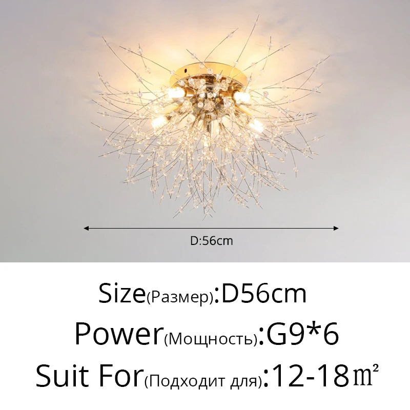 Nordic LED Crystal Chandelier - Gold/Silver