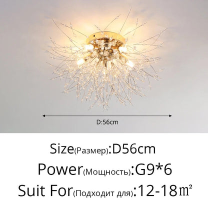 Nordic LED Crystal Chandelier - Gold/Silver