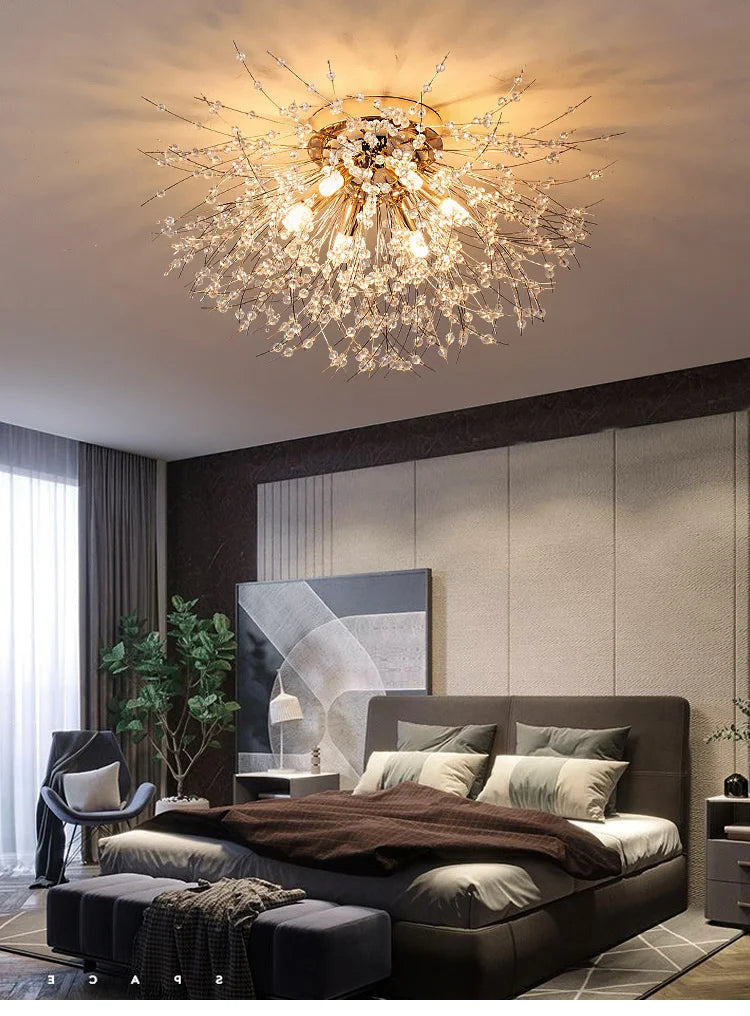 Nordic LED Crystal Chandelier - Gold/Silver