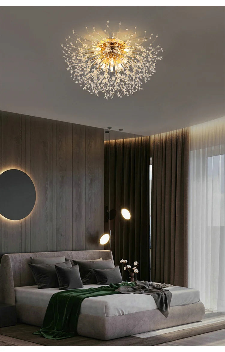 Nordic LED Crystal Chandelier - Gold/Silver