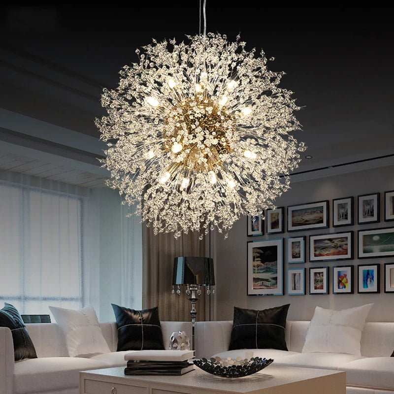 Nordic LED Crystal Chandelier - Gold/Silver