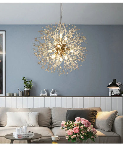 Nordic LED Crystal Chandelier - Gold/Silver