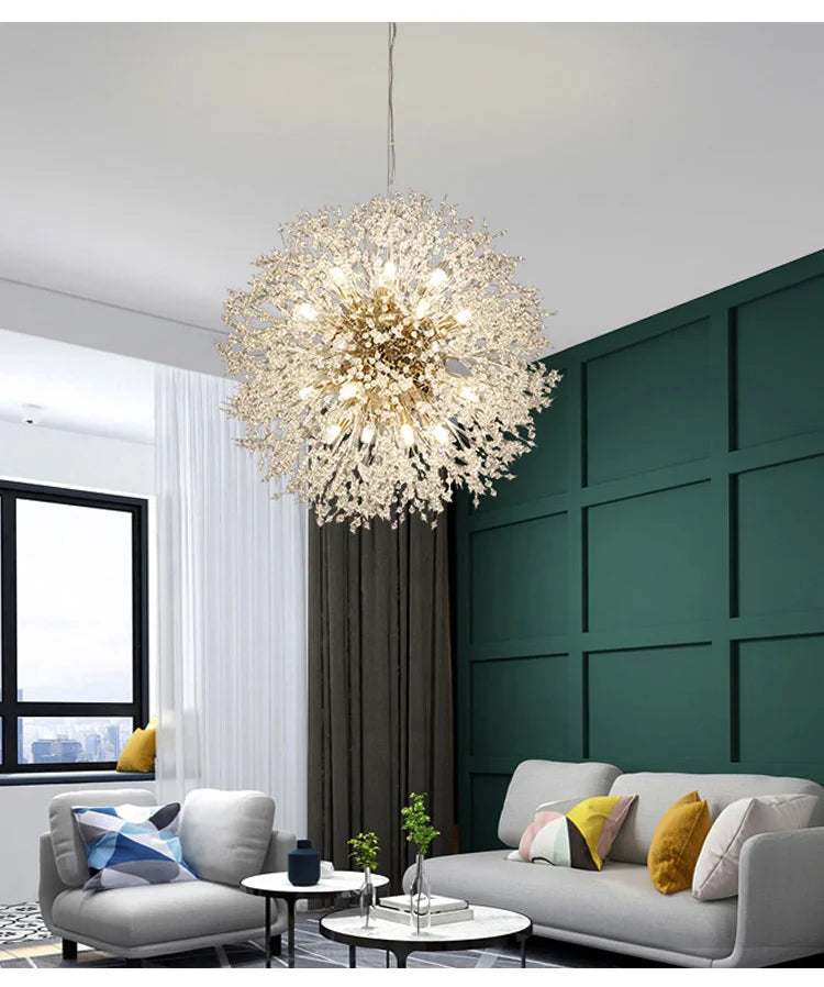 Nordic LED Crystal Chandelier - Gold/Silver