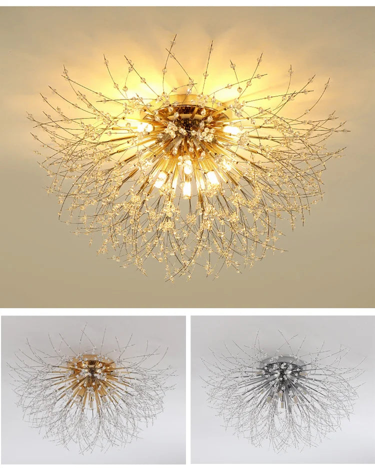 Nordic LED Crystal Chandelier - Gold/Silver