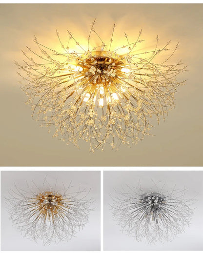 Nordic LED Crystal Chandelier - Gold/Silver