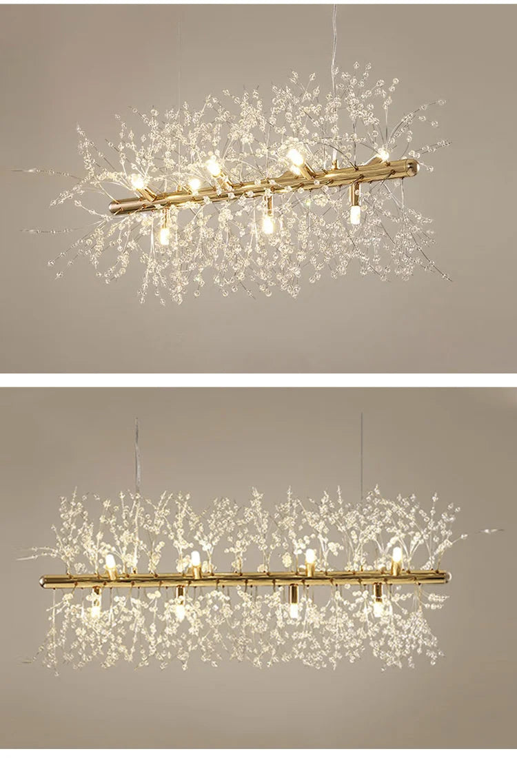 Nordic LED Crystal Chandelier - Gold/Silver