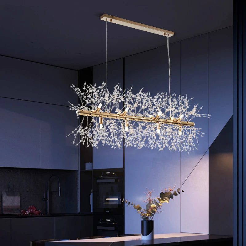 Nordic LED Crystal Chandelier - Gold/Silver