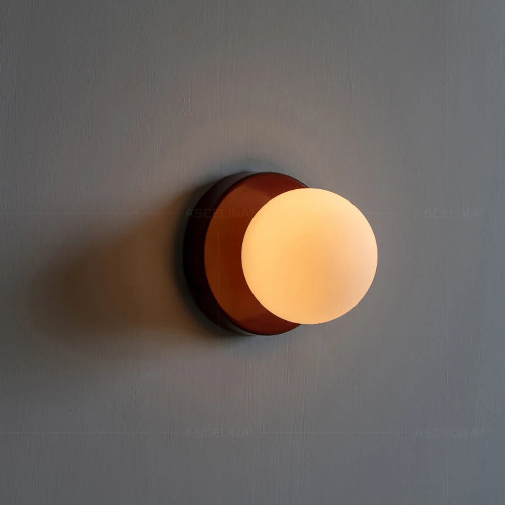 Nordic LED Minimalist Glass Wall Lamp