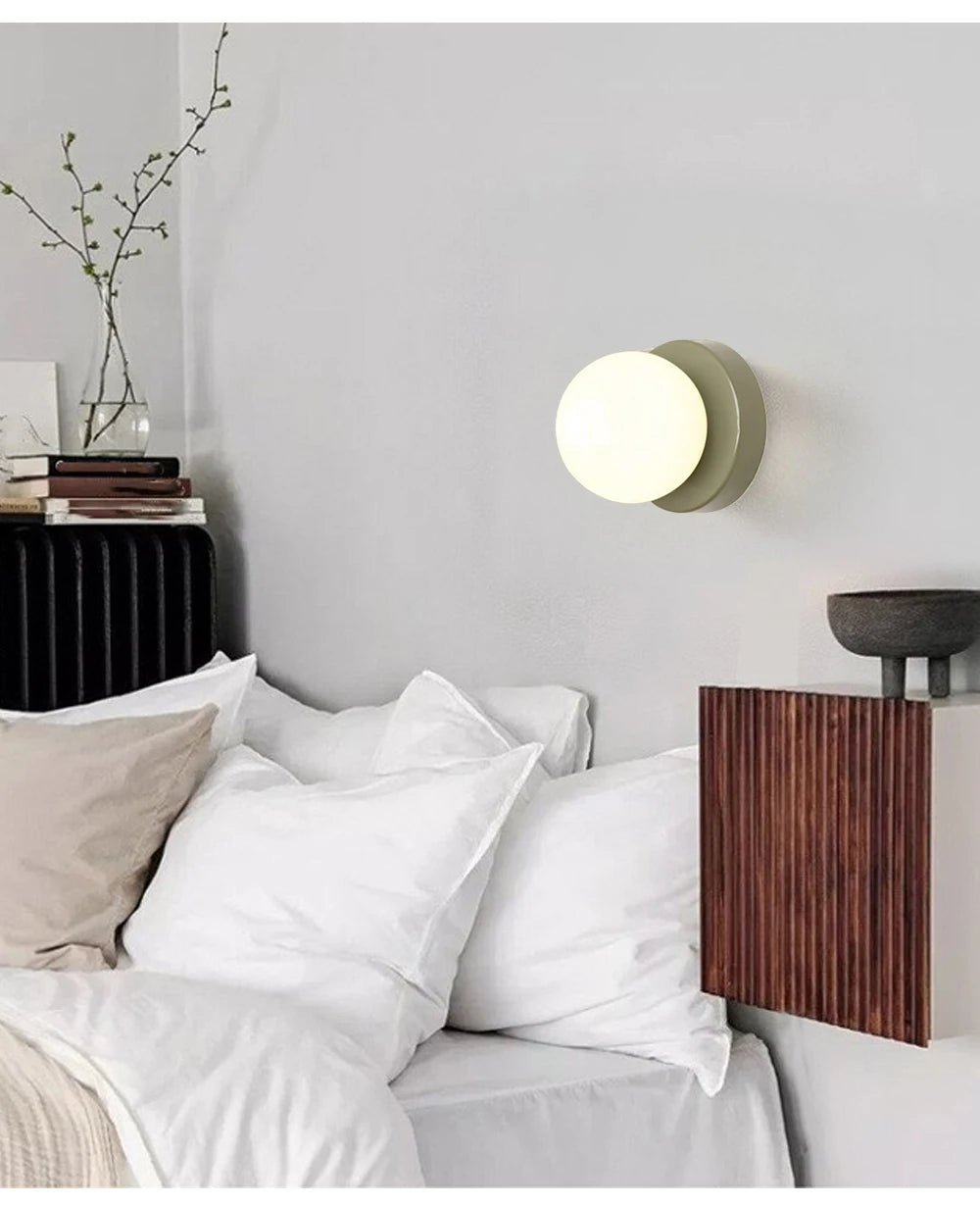 Nordic LED Minimalist Glass Wall Lamp